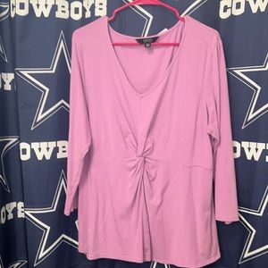 NWOT IMNYC by Isaac Mizrahi purple blouse Size XL